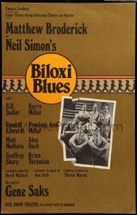 2s030 BILOXI BLUES stage play WC '85 Matthew Broderick in Neil Simon's Broadway show!