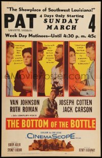 2s038 BOTTOM OF THE BOTTLE WC '56 alcoholic Van Johnson, Joseph Cotten, Ruth Roman, Jack Carson