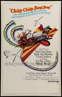 2s047 CHITTY CHITTY BANG BANG WC '69 Dick Van Dyke, Sally Ann Howes, art of flying car!