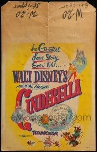 2s048 CINDERELLA WC R57 Disney's classic musical cartoon, the greatest love story ever told!