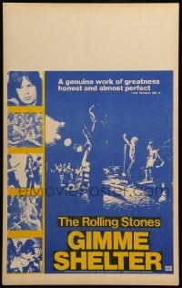 2s076 GIMME SHELTER WC '71 Rolling Stones out of control rock & roll concert, ultra rare!