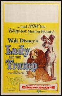 2s112 LADY & THE TRAMP WC '55 Walt Disney romantic canine dog classic cartoon!