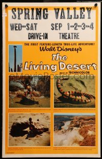 2s118 LIVING DESERT WC '53 first feature-length Disney True-Life adventure, snakes & tortoises!
