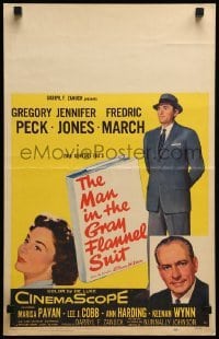 2s122 MAN IN THE GRAY FLANNEL SUIT WC '56 Gregory Peck, Jennifer Jones, Fredric March