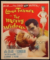 2s129 MERRY WIDOW WC '52 great romantic close up of sexy Lana Turner & Fernando Lamas!