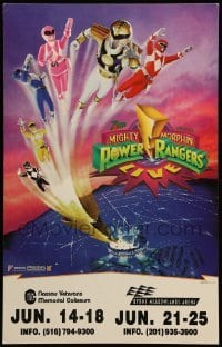 2s130 MIGHTY MORPHIN POWER RANGERS stage play WC '94 great art of super heroes flying!