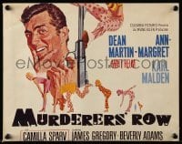 2s135 MURDERERS' ROW WC '66 art of spy Dean Martin as Matt Helm & sexy Ann-Margret by McGinnis!