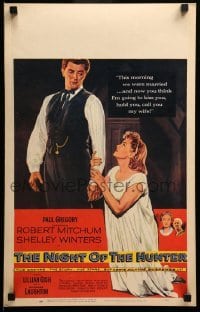 2s139 NIGHT OF THE HUNTER WC '55 Robert Mitchum, Shelley Winters, Charles Laughton classic noir!