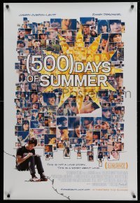 2t057 500 DAYS OF SUMMER advance DS 1sh '09 Joseph Gordon-Levitt, sexy Zooey Deschanel!