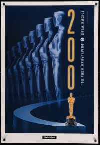 2t042 73RD ANNUAL ACADEMY AWARDS 1sh '01 cool Swart design & image of Oscar, Charles Schwab!