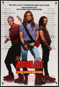2t067 AIRHEADS style B DS 1sh '94 rockers Adam Sandler, Brendan Fraser & Steve Buscemi!