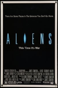 2t079 ALIENS 1sh '86 James Cameron, there are some places in the universe you don't go alone!