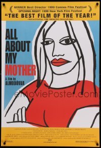 2t080 ALL ABOUT MY MOTHER DS 1sh '99 Pedro Almodovar's Todo Sobre Mi Madre, cool art by Marine!