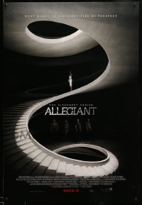 2t085 ALLEGIANT advance DS 1sh '16 The Divergent Series, Shailene Woodley, Theo James, Naomi Watts!
