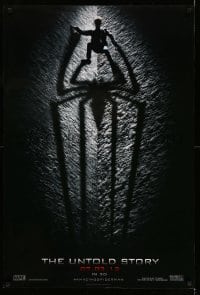 2t088 AMAZING SPIDER-MAN teaser DS 1sh '12 shadowy image of Andrew Garfield climbing wall!