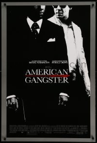 2t093 AMERICAN GANGSTER DS 1sh '07 Denzel Washington, Russell Crowe, Ridley Scott directed!