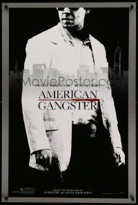 2t094 AMERICAN GANGSTER teaser 1sh '07 close-up of Russell Crowe, Ridley Scott directed!