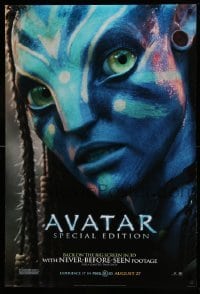 2t111 AVATAR Real D style DS 1sh R10 James Cameron directed, Zoe Saldana, cool image!
