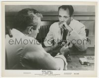 2w076 12 ANGRY MEN 8x10.25 still '57 Henry Fonda sadly watches Lee J. Cobb looking at photo of son