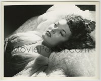 2w101 ALMA CARROLL 8x10.25 still '40s great close up of the sexy actress laying in nightgown!