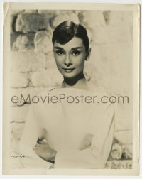 2w126 AUDREY HEPBURN 8x10.25 still '50s waist-high portrait of the beautiful Hollywood legend!