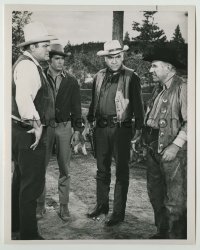 2w168 BONANZA TV 7.25x9.25 still '66 Lorne Green & guest star Ed Begley, directed by Paul Henreid!