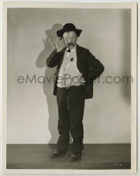 2w225 CHESTER CONKLIN 8x10.25 still '25 portrait as a comical western sheriff with hand to ear!
