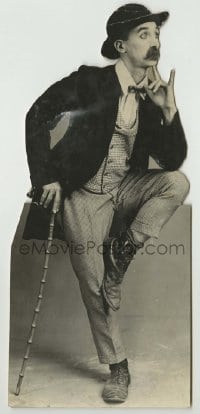 2w238 CLYDE COOK 4.25x9.25 still '20s the silent comedian in suit & bow tie with Chaplin-like cane!