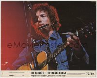 2w024 CONCERT FOR BANGLADESH 8x10 mini LC #3 '72 Bob Dylan performing at rock & roll benefit show!