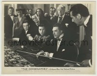2w243 CONSPIRATORS 8x10.25 still '44 Hedy Lamarr, Lorre, Greenstreet & Francen gambling at roulette