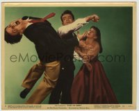 2w026 EAST OF EDEN color 8x10 still #8 '55 James Dean punches Richard Davalos by Julie Harris!