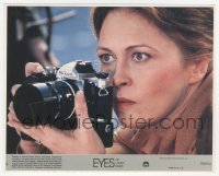 2w030 EYES OF LAURA MARS 8x10 mini LC #8 '78 best c/u of psychic Faye Dunaway with Nikon camera!