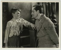 2w340 FEATHER IN HER HAT 8.25x10 key book still '35 Basil Rathbone with young boy by Earl Crowley!