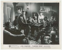 2w346 FLAMINGO ROAD 8.25x10 still '49 Joan Crawford & David Brian at poker game with Greenstreet!