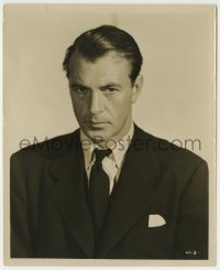 2w372 GARY COOPER 8.25x10 still '30s intense head & shoulders portrait of the handsome leading man!