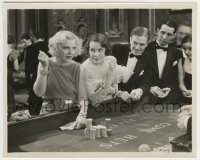2w390 GIRL MISSING 8x10 still '33 c/u of Glenda Farrell & Mary Brian gambling at craps table!
