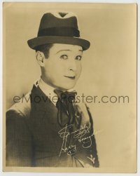 2w413 HARRY LANGDON deluxe 8x10 still '20s the child-like comedian with facsimile signature!