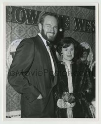 2w447 HOW THE WEST WAS WON candid 8x10 still '64 Charlton Heston & wife Lydia at the premiere!