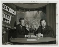 2w453 HUNTLEY-BRINKLEY REPORT TV 7.25x9 still '56 they're reporting from Presidential Convention!
