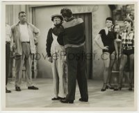 2w463 I LOVE LUCY TV 8x10 still '50s Desi discovers Lucy disguised as a workman at rehearsal!