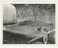 2w474 INCREDIBLE SHRINKING MAN 8.25x10 still '57 FX image of tiny man with scissors & ball of yarn!