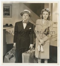 2w574 LIFE BEGINS FOR ANDY HARDY 8x9 still '41 great close up of Judy Garland & Mickey Rooney!