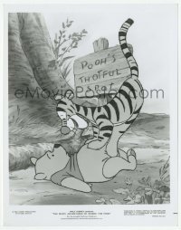 2w627 MANY ADVENTURES OF WINNIE THE POOH 8x10.25 still '77 he's with Tigger at his Thotful Spot!