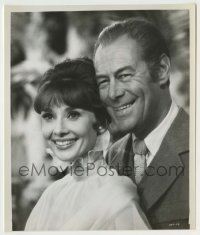 2w686 MY FAIR LADY 8x9.5 still '64 best smiling portrait of Audrey Hepburn & Rex Harrison!