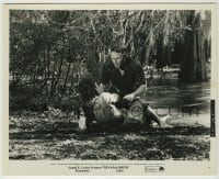 2w697 NEVADA SMITH 8x10 still '66 Steve McQueen & Suzanne Pleshette soaking wet in swamp!