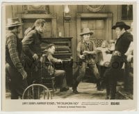 2w714 OKLAHOMA KID 8.25x10 still R56 James Cagney & Humphrey Bogart as good & bad cowboys!