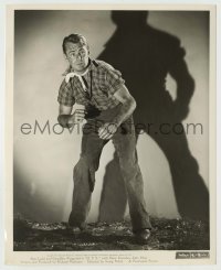 2w709 O.S.S. 8x10 still '46 best full-length image of Alan Ladd with shadow by Whitey Schafer!