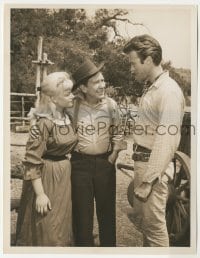 2w771 RAWHIDE TV 7x9 still '63 Clint Eastwood with Burgess Meredith & Patty McCormack!