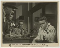 2w777 REBEL WITHOUT A CAUSE 8x10.25 still '55 James Dean's parents beg him to open up to cop Platt!