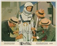 2w058 RELUCTANT ASTRONAUT color 8x10 still '67 three men examine Don Knotts's space suit!
